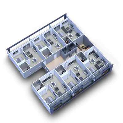 Isometric Floor Plant by 3D Render Art